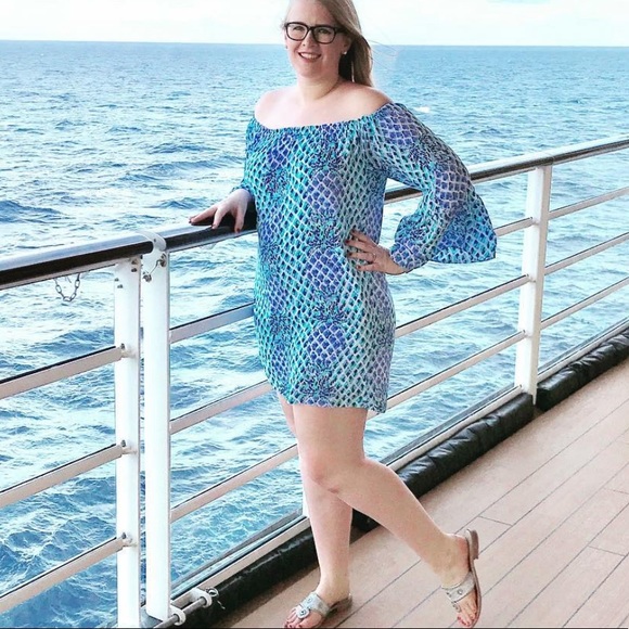 Lilly Pulitzer Nevie Off the Shoulder Dress - Picture 5 of 12